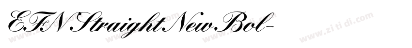 EFN Straight New Bol字体转换